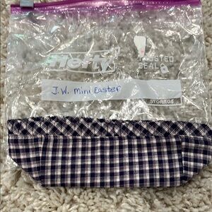 Longaberger Navy and White collectors club JW mini Easter liner